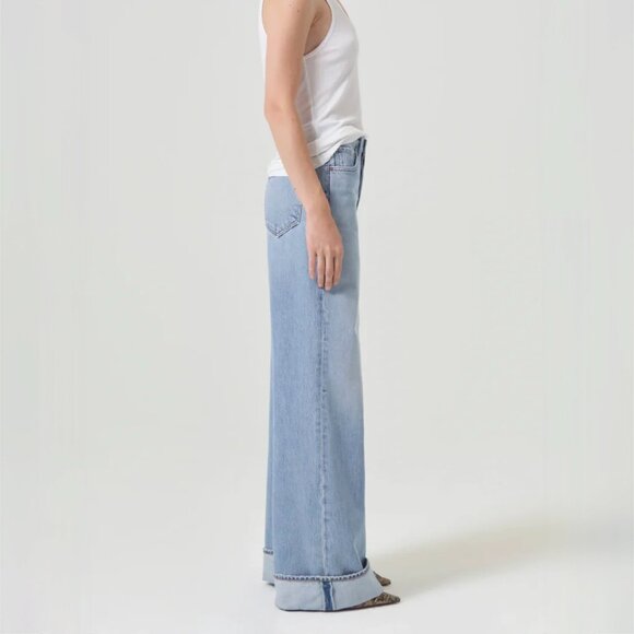 AGOLDE Dame High Rise Wide Leg Jeans Size 28 - Picture 3 of 9